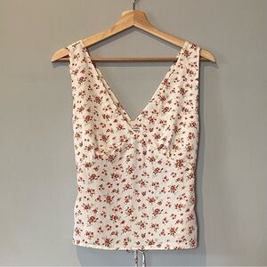 Reformation floral tank top small